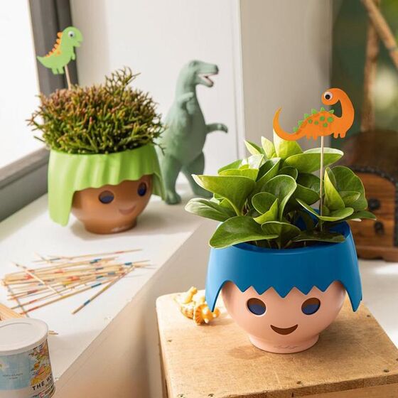 LECHUZA OJO PLAYMOBIL Γλάστρα/Κασπώ 21x21x15.75cm Αυτοποτιζόμενη APPLE GREEN Γερμανίας