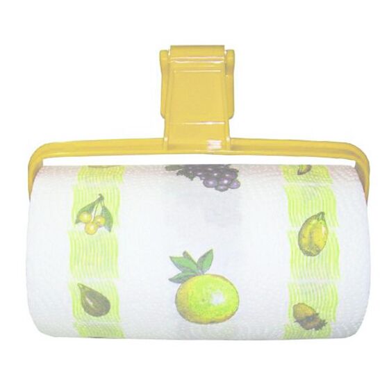 BAMA Ιταλίας Βάση Χαρτιού Κουζίνας 24.5x5x17cm Πλαστική Επιτοίχια Κίτρινο