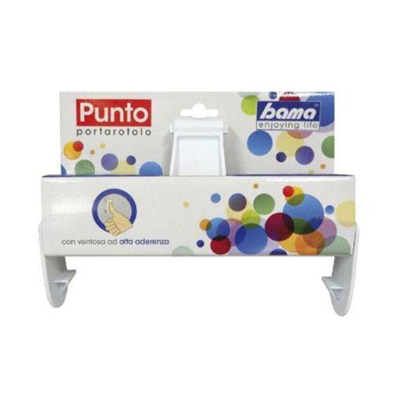 BAMA Ιταλίας Βάση Χαρτιού Κουζίνας 24.5x5x17cm Πλαστική Επιτοίχια Κίτρινο