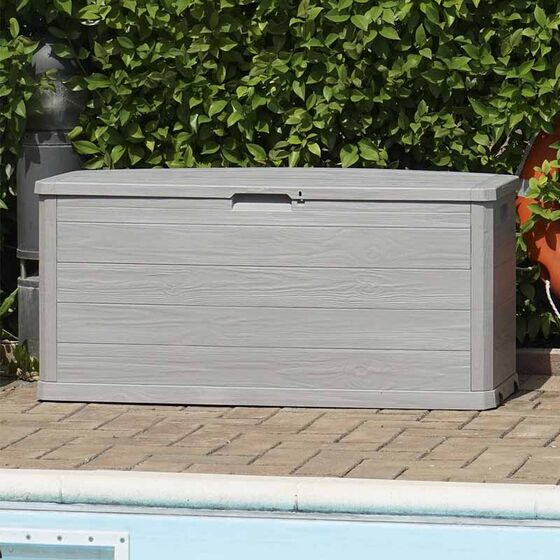 TOOMAX Ιταλίας Πλαστικό Μπαούλο 117x45x56cm 280lt 6.8kg MULTIBOX WOODY'S LINE WARM GREY TUV/GS