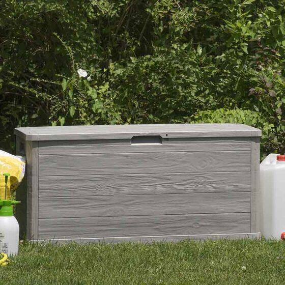TOOMAX Ιταλίας Πλαστικό Μπαούλο 117x45x56cm 280lt 6.8kg MULTIBOX WOODY'S LINE WARM GREY TUV/GS