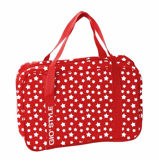 GIOSTYLE Ιταλίας Ισοθερμική Τσάντα 32x12x23cm Πάχος 8mm 12lt Πολυεστέρας 600D MAX Απόδοση 10 Ώρες Πιστοποίηση REACH STARS 12 Κόκκινο