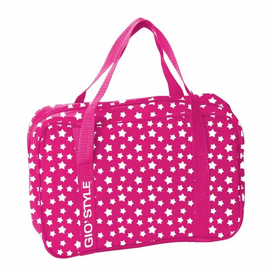 GIOSTYLE Ιταλίας Ισοθερμική Τσάντα 32x12x23cm Πάχος 8mm 12lt Πολυεστέρας 600D MAX Απόδοση 10 Ώρες Πιστοποίηση REACH STARS 12 Φούξια