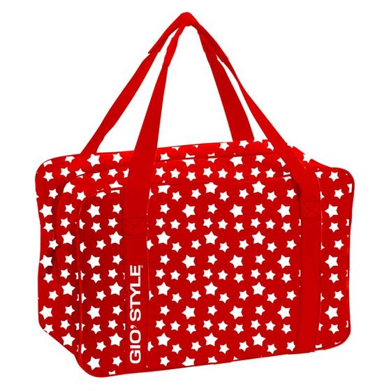 GIOSTYLE Ιταλίας Ισοθερμική Τσάντα 42x18x28cm Πάχος 8mm 24lt Πολυεστέρας 600D MAX Απόδοση 10 Ώρες Πιστοποίηση REACH STARS 24 Κόκκινο