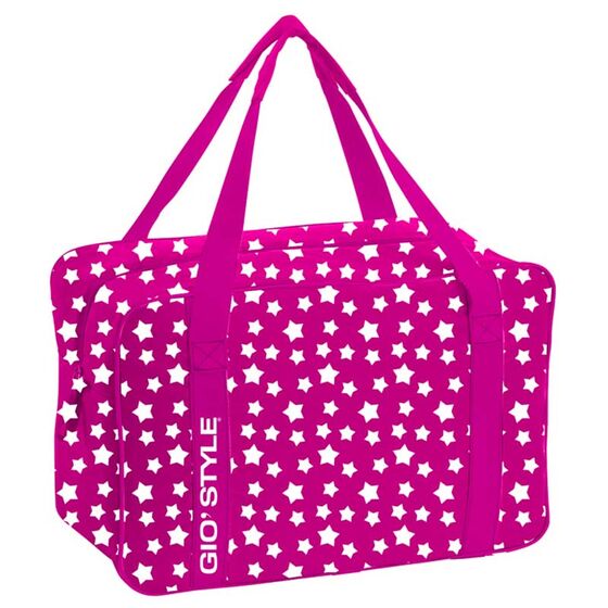 GIOSTYLE Ιταλίας Ισοθερμική Τσάντα 42x18x28cm Πάχος 8mm 24lt Πολυεστέρας 600D MAX Απόδοση 10 Ώρες Πιστοποίηση REACH STARS 24 Φούξια