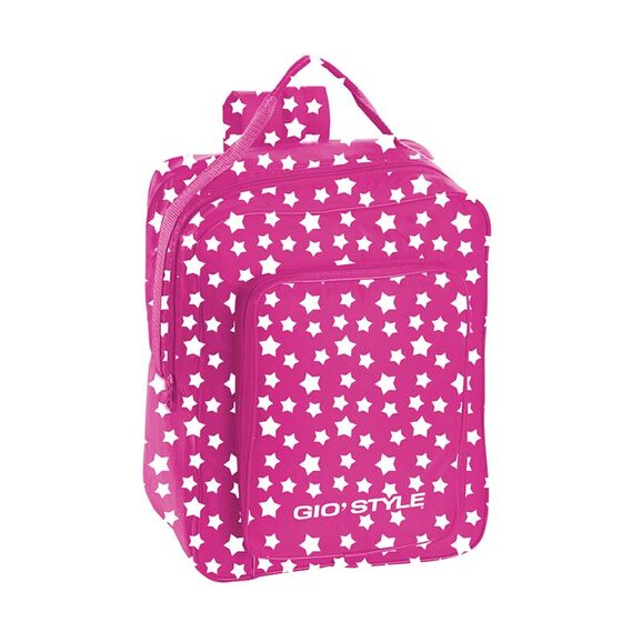 GIOSTYLE Ιταλίας Ισοθερμική Τσάντα Πλάτης 30x14x38cm Πάχος 8mm 16lt Πολυεστέρας 600D MAX Απόδοση 10 Ώρες Πιστοποίηση REACH STARS BACKPACK Φούξια