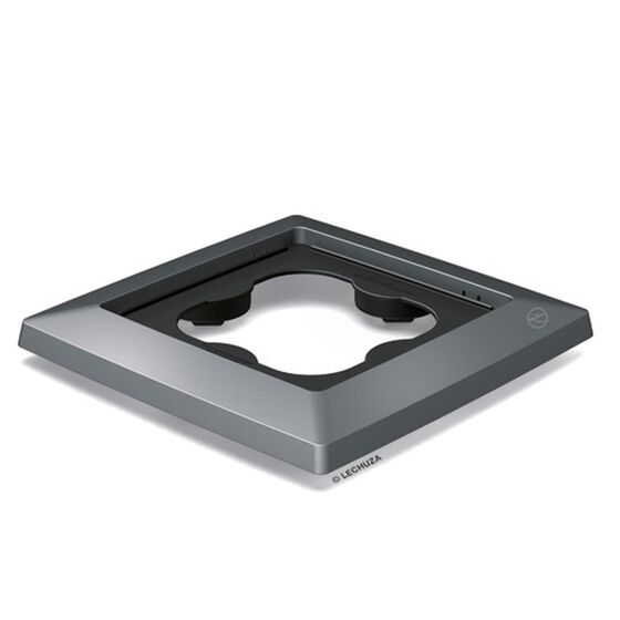 LECHUZA Βάση με Ρόδες Τετράγωνη 41x41x4.5cm για Γλάστρα CUBICO 40 Ανθρακί