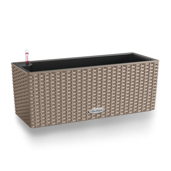 LECHUZA Balconera Cottage50 Ζαρντινιέρα 50x19x19cm Αυτοποτιζόμενη με Δοχείο Φύτευσης Sand Brown Γερμανίας RedDot Award 2010