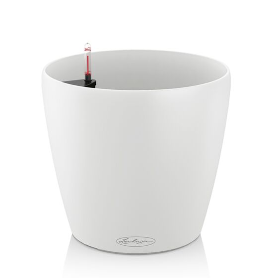 LECHUZA Classico 60 Επιδαπέδια Γλάστρα Ø59x56cm Αυτοποτιζόμενη Λευκή Γερμανίας