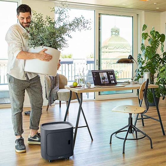 LECHUZA PILA Color Storage Μονάδα Αποθήκευσης 35x35x33cm για Γλάστρες PILA Stick και PILA Planter Petrol Blue Γερμανίας/German Design Award 2021