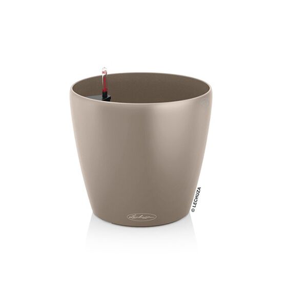 LECHUZA Classico 28 Επιτραπέζια Γλάστρα Ø27.5x26cm Αυτοποτιζόμενη SAND BROWN Γερμανίας