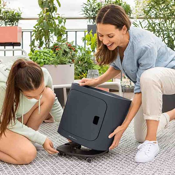 LECHUZA PILA Color Storage Μονάδα Αποθήκευσης 35x35x33cm για Γλάστρες PILA Stick και PILA Planter Light Grey Γερμανίας/German Design Award 2021