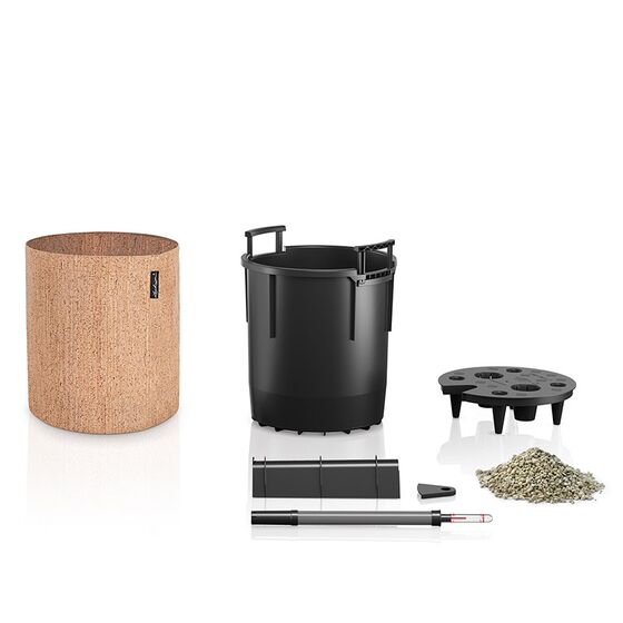 LECHUZA TRENDCOVER Cork 32 Γλάστρα με Φυσική Όψη Φελλού Ø32x33cm Αυτοποτιζόμενη με Δοχείο Φύτευσης Light Natural Γερμανίας