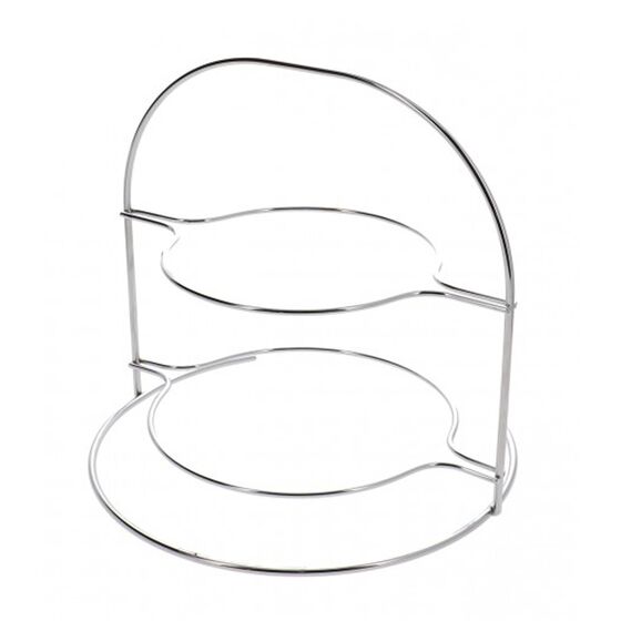 TEKNO-TEL Οργανωτής Πιάτων Ντουλαπιού/Σερβιρίσματος 28x28x25cm Επιχρωμιωμένο Ατσάλι Ασημί