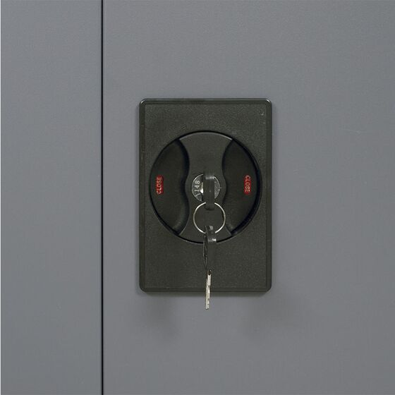 STEELEN Μεταλλική Ντουλάπα 70x40x91cm Πάχους 0.6mm/0.8mm (πάτωμα) Γαλβανιζέ με 2 Ράφια - 3 Αποθηκευτικοί Χώροι ΧΩΡΙΣ ΠΟΔΙΑ Ανθρακί Ματ