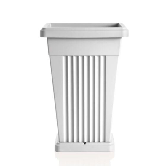 Γλάστρα Βαρέως Τύπου 40x40x59cm Πλαστική 50lt Λευκή PIRAMIDE BAMA Ιταλίας