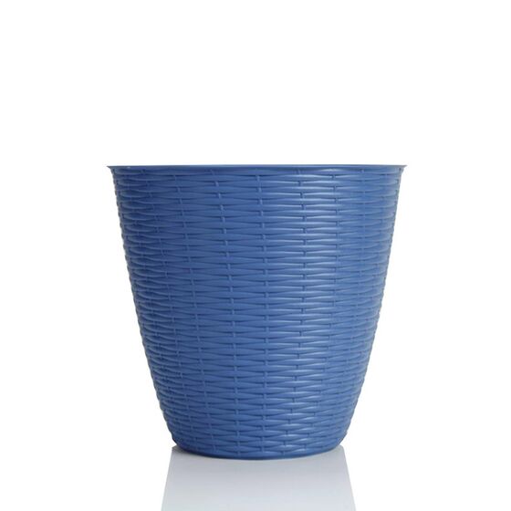 Κασπώ Στρογγυλό Πλαστικό με Σχέδιο Ψάθα Ø19x18cm Ραφ BAMA Ιταλίας