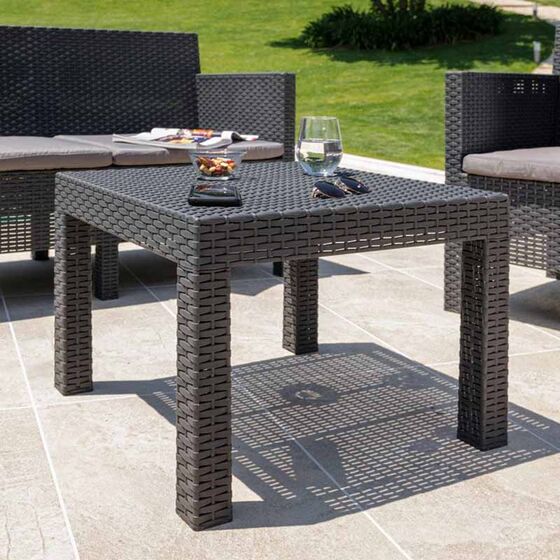 TOOMAX ITALY Καθιστικό-Σαλόνι Κήπου 4 Ατόμων + Τραπέζι Κήπου Πολυπροπυλένιο Rattan Ανθρακί PENELOPE 4 SEATS