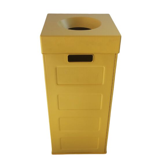 Κάδος Ανακύκλωσης 70lt 30x30x70cm Πλαστικός με Άνοιγμα στο Καπάκι Συναρμολογούμενος CUBO Full Color Μάνγκο Ελλάδας