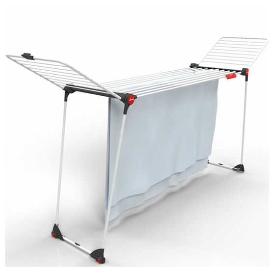 VILEDA Απλώστρα Ρούχων από Ατσάλι με Επίστρωση Αλουμινίου Επεκτεινόμενη 226-316x55x130cm 3φυλλη MAX Άπλωμα 30m Βάρος 5.58kg INFINITY FLEX Γερμανίας