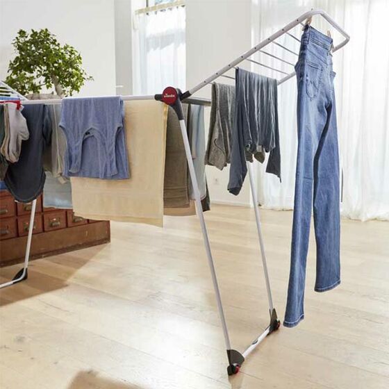 VILEDA Απλώστρα Ρούχων από Ατσάλι με Επίστρωση Αλουμινίου Επεκτεινόμενη 226-316x55x130cm 3φυλλη MAX Άπλωμα 30m Βάρος 5.58kg INFINITY FLEX Γερμανίας