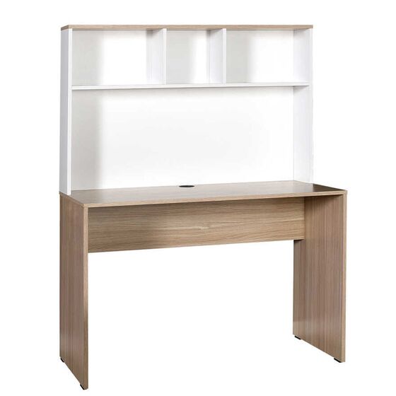 Γραφείο με Ράφια/Βιβλιοθήκη 110x52x149cm Ξύλινο 26.5kg Δίχρωμο Oak/White