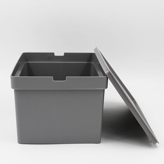 VIOMES Ελλάδας Κουτί Αποθήκευσης 35.5x25.5x13.5cm Πλαστικό 10lt Βάρος 0.35kg Γκρι Nova