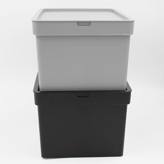 VIOMES Ελλάδας Κουτί Αποθήκευσης 28x18.5x13.5cm Πλαστικό 5lt Βάρος 0.25kg Μαύρο Nova