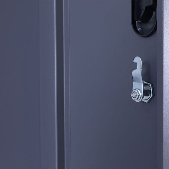 STEELEN Μεταλλική Ντουλάπα - Φοριαμός (Locker) 90x40x195cm 12 Θέσεων με Ρυθμιζόμενα Πόδια 42kg Πάχος 0.4mm Ανθρακί Ματ