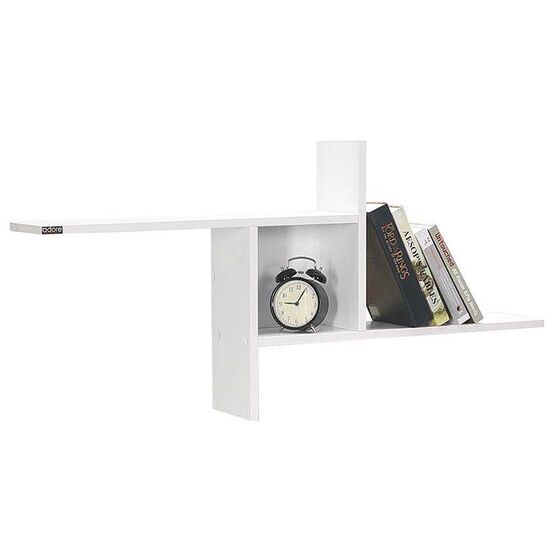 Ράφι Τοίχου Διακοσμητικό 100x18x50cm Ξύλινο Λευκό Γυαλιστερό 4.2kg RAF04DD