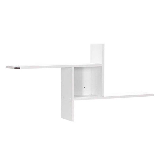 Ράφι Τοίχου Διακοσμητικό 100x18x50cm Ξύλινο Λευκό Γυαλιστερό 4.2kg RAF04DD