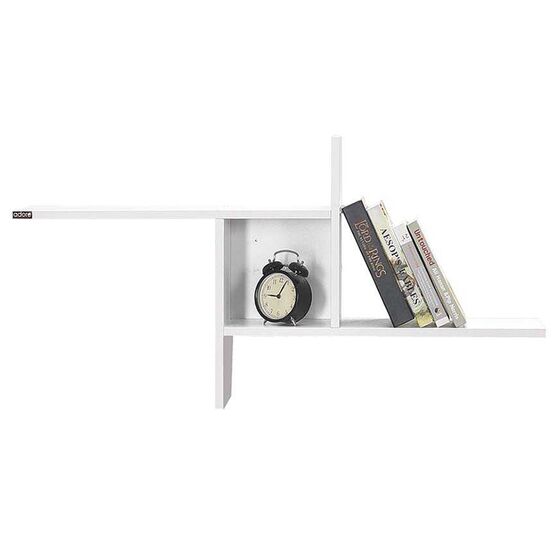 Ράφι Τοίχου Διακοσμητικό 100x18x50cm Ξύλινο Λευκό Γυαλιστερό 4.2kg RAF04DD