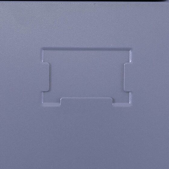 STEELEN Μεταλλική Ντουλάπα - Φοριαμός (Locker) 90x45x185cm 3φυλλη 51kg ΧΩΡΙΣ ΠΟΔΙΑ Πάχος 0.4mm Ανθρακί Ματ