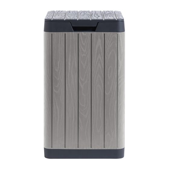 Κάδος Απορριμμάτων 80lt 38x38x65cm Πλαστικός με Καπάκι Ασφαλείας Συναρμολογούμενος RIO GARDEN BIN Γκρι/Ανθρακί