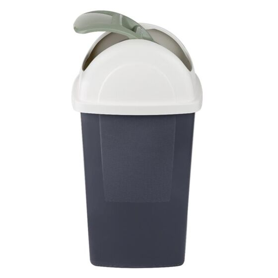 BAMA Κάδος Απορριμμάτων 65lt 35x39x77cm 1.75kg Πλαστικός Επαγγελματικός/Οικιακός με Παλλόμενο Καπάκι Γκρι-Πράσινο