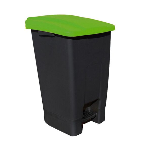 Κάδος Απορριμάτων 70lt 44x52x73cm 3.7kg Πλαστικός Επαγγελματικός/Οικιακός με Ρόδες και Χειρολαβή Μαύρο - Πράσινο