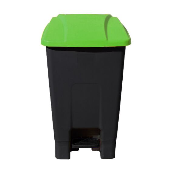 Κάδος Απορριμάτων 70lt 44x52x73cm 3.7kg Πλαστικός Επαγγελματικός/Οικιακός με Ρόδες και Χειρολαβή Μαύρο - Πράσινο