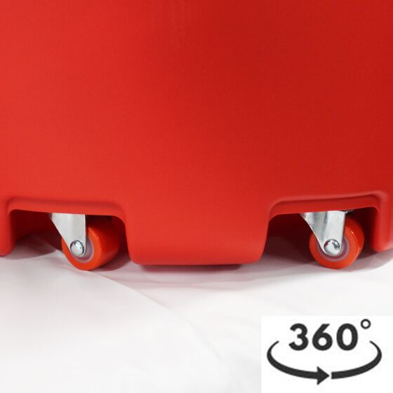 Καρότσι Κήπου Μεταφοράς Πλαστικό 48.5x57.5x88.5cm 2.64kg 43lt Αντοχή 50kg Κόκκινο SHOPRO ARTPLAST Ιταλίας