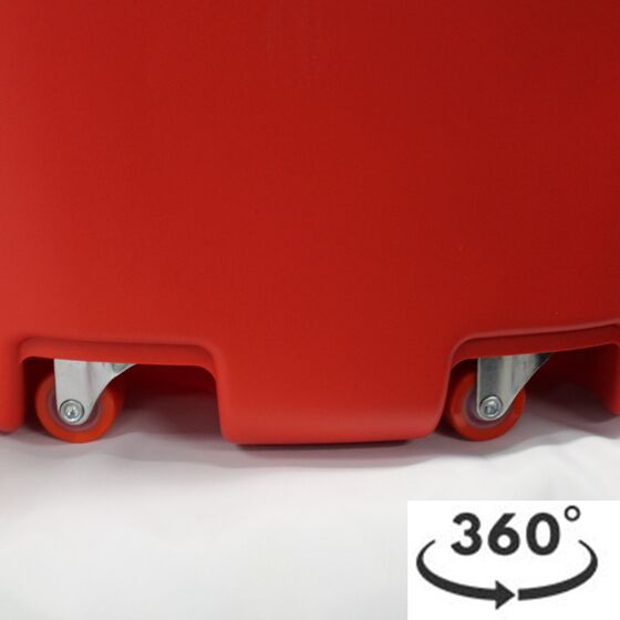 Καρότσι Κήπου Μεταφοράς Πλαστικό 48.5x57.5x88.5cm 2.64kg 43lt Αντοχή 50kg Κόκκινο SHOPRO ARTPLAST Ιταλίας