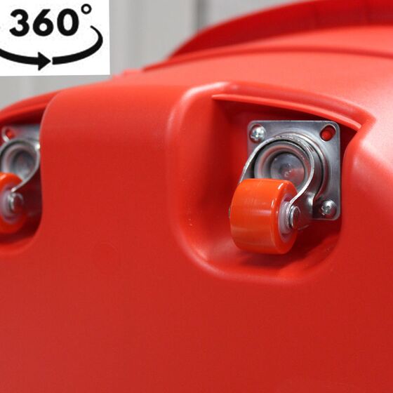 Καρότσι Κήπου Μεταφοράς Πλαστικό 48.5x57.5x88.5cm 2.64kg 43lt Αντοχή 50kg Κόκκινο SHOPRO ARTPLAST Ιταλίας