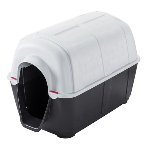 VESTA Σπίτι Σκύλου Small 40x69.5x44cm PETPAD 1 Πλαστικό 3Kg Μαύρο-Λευκό Πάγου