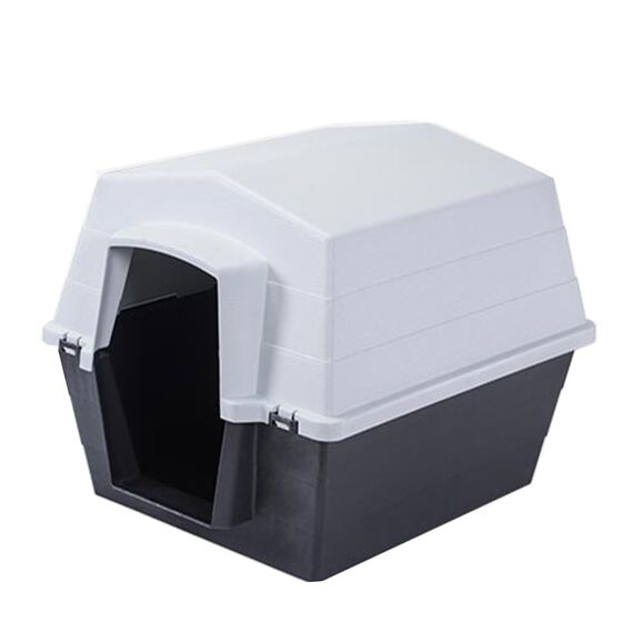 VESTA Σπίτι Σκύλου XLARGE 80x95x70cm PETREST 4 Πλαστικό 12Kg Μαύρο-Λευκό Πάγου