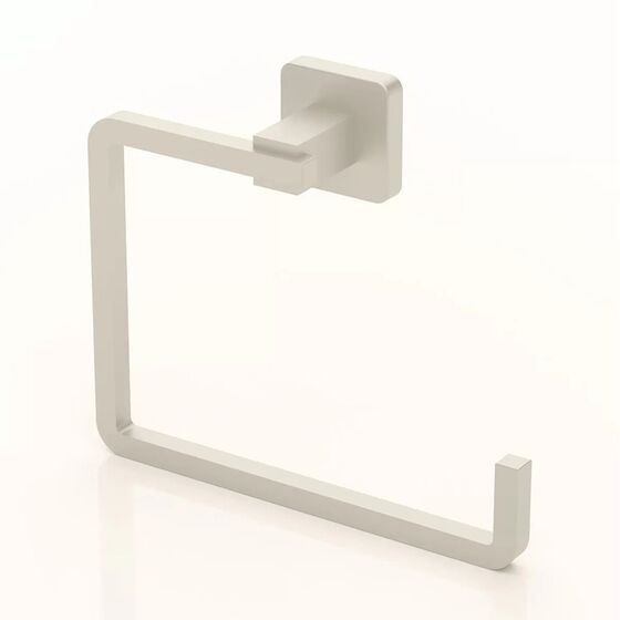 TEKNO-TEL Κρεμάστρα Πετσέτας Μπάνιου 19x6x14cm Αλουμινίου Επιτοίχια με Βίδες Satin