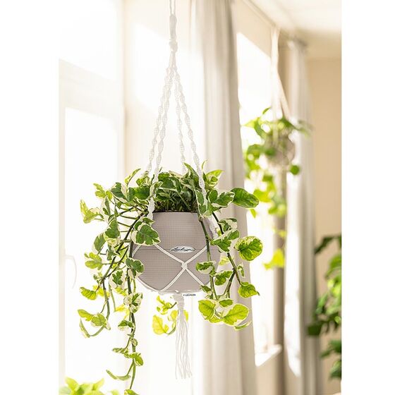 LECHUZA Macrame Ανάρτηση Λευκή για Γλάστρα Puro 20