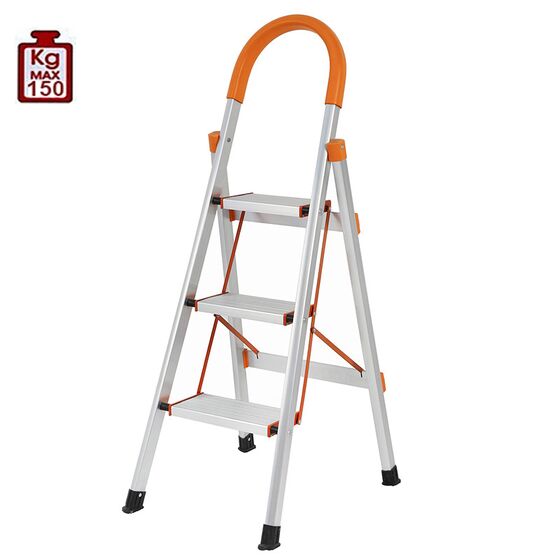 VESTA Σκαλοσκαμπό 3 Σκαλοπάτια 100% Αλουμινίου 48x73x113cm MAX Αντοχή Βάρους 150kg Βάρος 2.95kg ΕΝ131