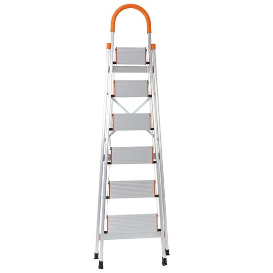 VESTA Σκαλοσκαμπό 6 Σκαλοπάτια 100% Αλουμινίου 55x111x190cm MAX Αντοχή Βάρους 150kg Βάρος 5.71kg EN131