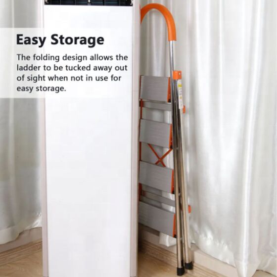 VESTA Σκαλοσκαμπό 4 Σκαλοπάτια 100% Αλουμινίου 51x84x145cm MAX Αντοχή Βάρους 150kg Βάρος 4.1kg EN131