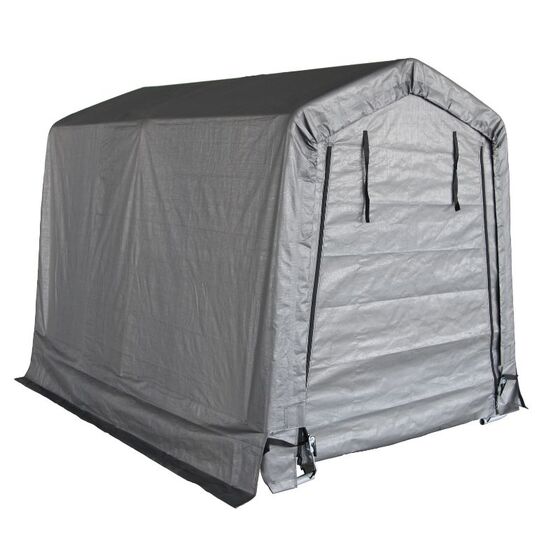 STEELEN Αδιάβροχη Υφασμάτινη Αποθήκη Κήπου - Γκαράζ Κήπου 183x243x180 (6'x7.96'x5.9') 4.4m² Πολυαιθυλένιο Tod M A-2 Γκρι