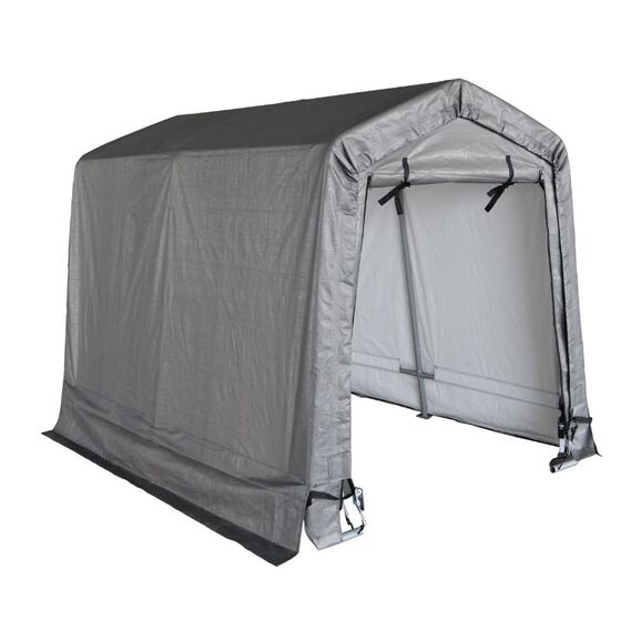 STEELEN Αδιάβροχη Υφασμάτινη Αποθήκη Κήπου - Γκαράζ Κήπου 183x243x180 (6'x7.96'x5.9') 4.4m² Πολυαιθυλένιο Tod M A-2 Γκρι