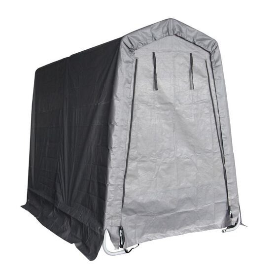 STEELEN Αδιάβροχη Υφασμάτινη Αποθήκη Κήπου - Γκαράζ Κήπου 183x305x240 (6'x10'x7.87') 5.6m² Πολυαιθυλένιο Tod M-B Γκρι